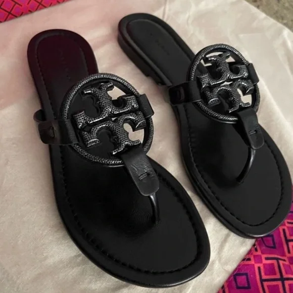 New Tory Burch Miller pave sandals - Picture 4 of 6